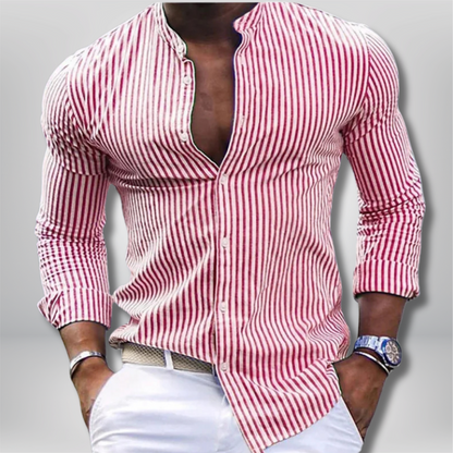 Isaac - Timeless Striped Shirt for Effortless Style