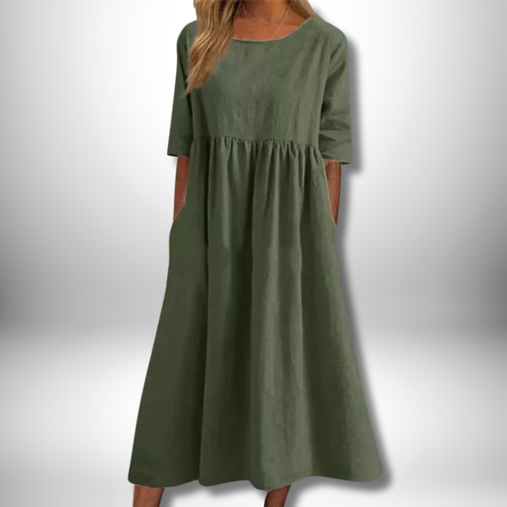 Chic Stella Cotton Dress for Effortless Elegance