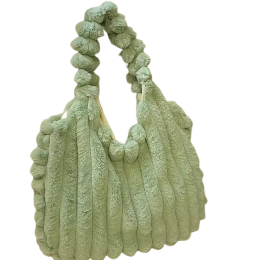 Chic Plush Tote Handbag