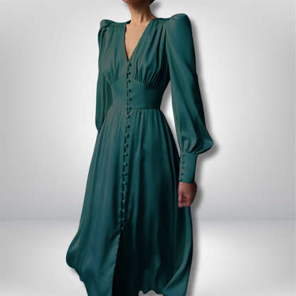 Mila - Stunning Satin Dress for a Touch of Elegance