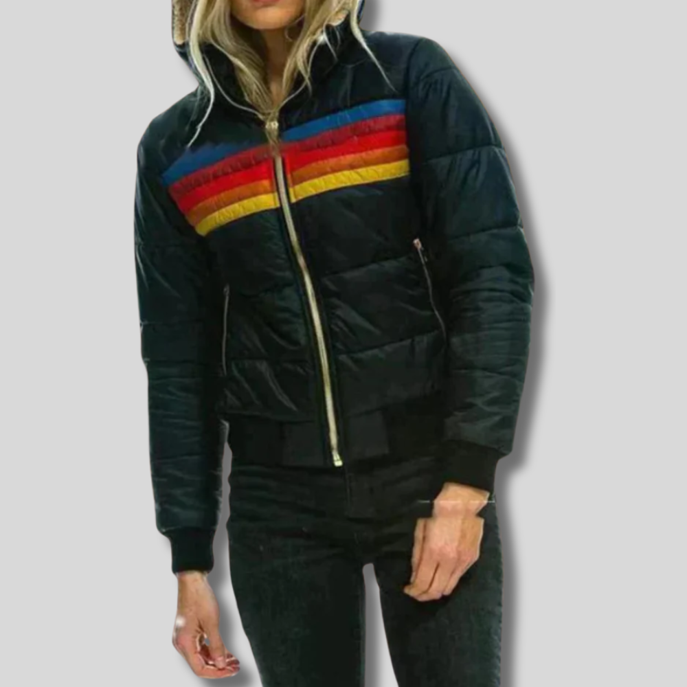 Luxurious Jet Plush Coat for Women