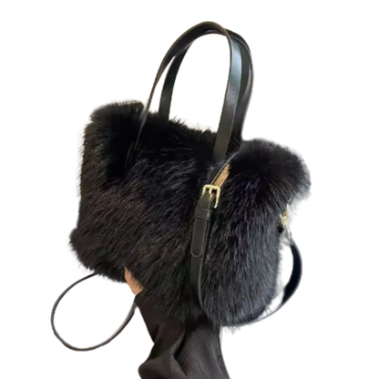 Chic Faux Fur Tote Bag for Stylish Carrying