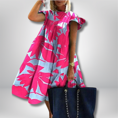 Ferrnanda - Effortlessly Chic Vintage Loose-Fitting Dress