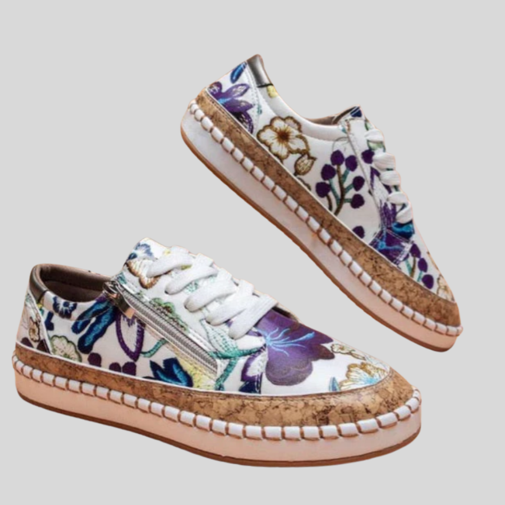 Florafit - Stylish Ergonomic Floral Print Shoes for Comfort and Style
