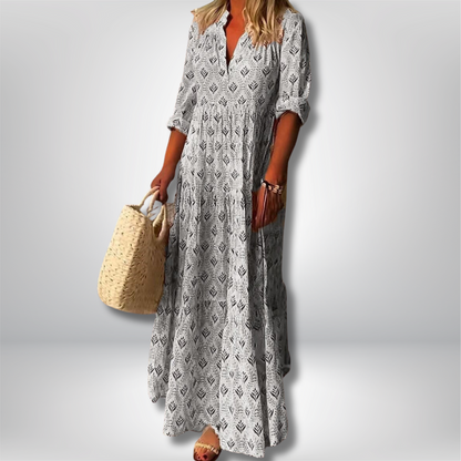 Taila - Graceful Linen Maxi Dress for Effortless Style