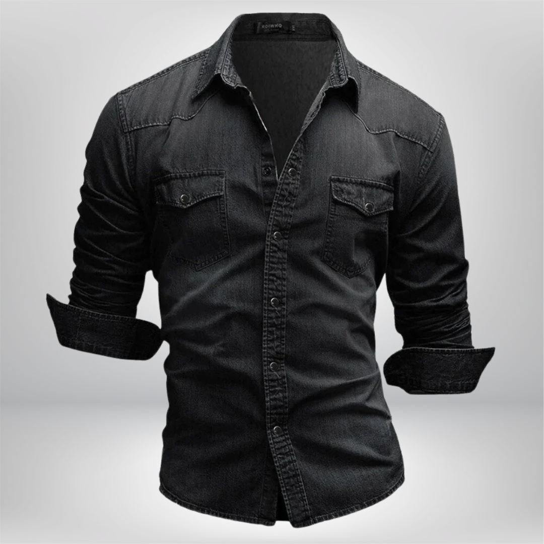Vintage-Inspired Leo Denim Shirt