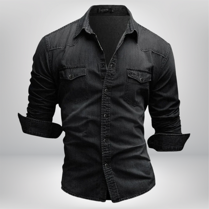 Vintage-Inspired Leo Denim Shirt