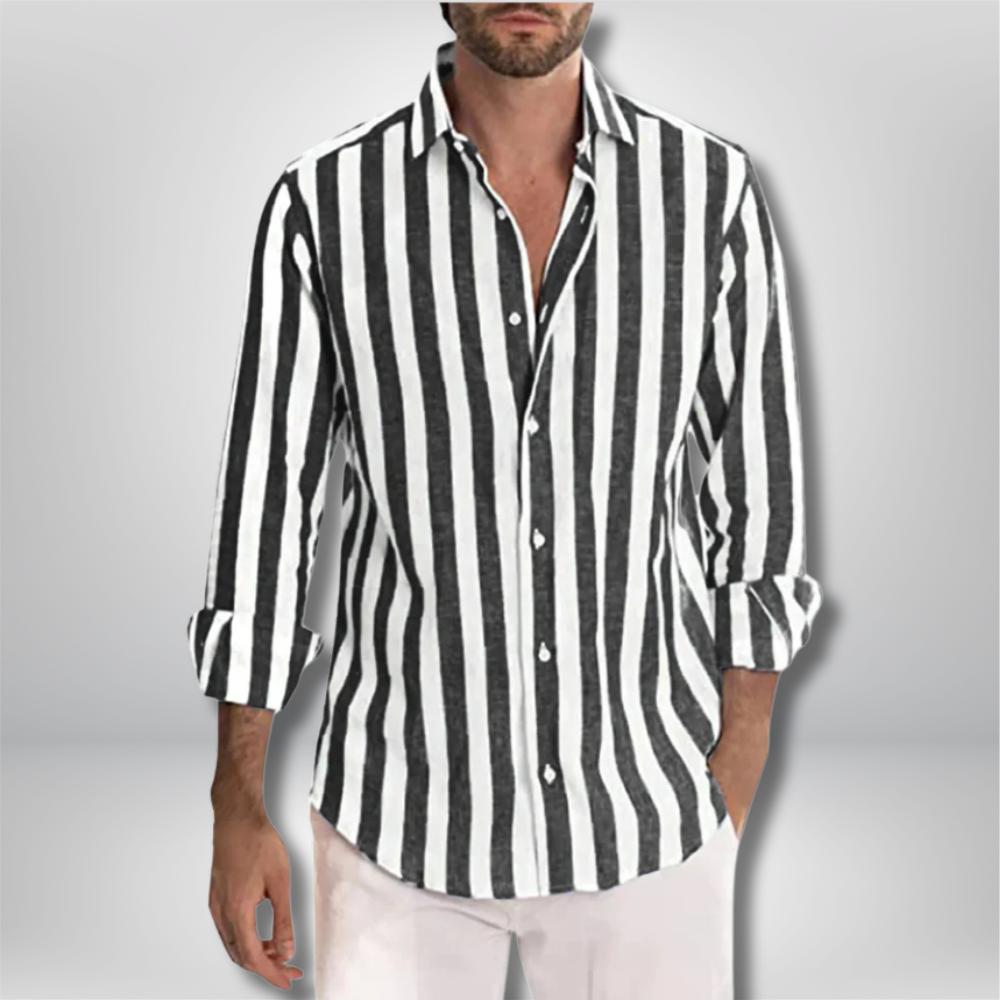Quin - Trendy Striped Summer Shirt for Effortless Style