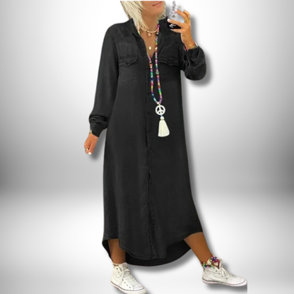 Billie - Chic Denim Dress with Timeless Elegance