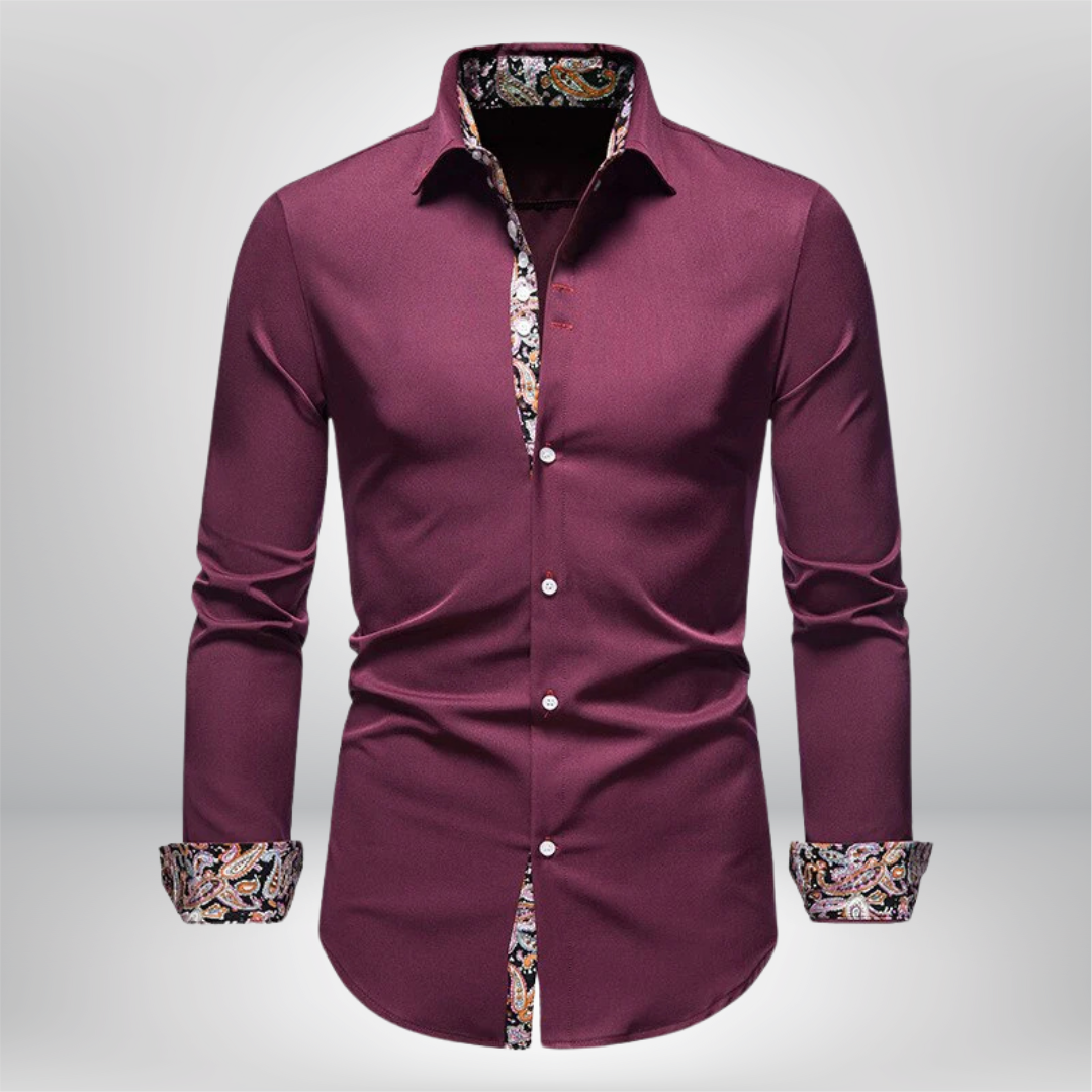 Elevate Your Style with the Benjamin Long Sleeve Chic Shirt
