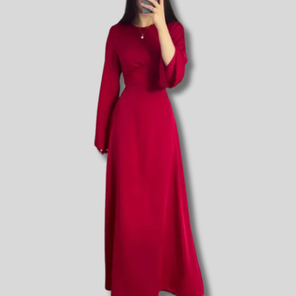 Willow - Exquisite Long Satin Dress for Women | Graceful Design & Luxurious Comfort