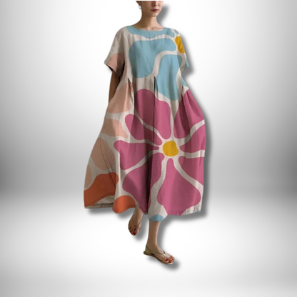 Chic Violet Floral Dress for Ultimate Comfort