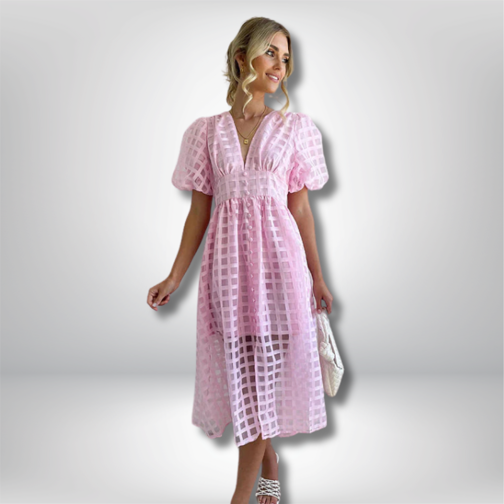 Imani - Joyful Summer Midi Dress for Effortless Style