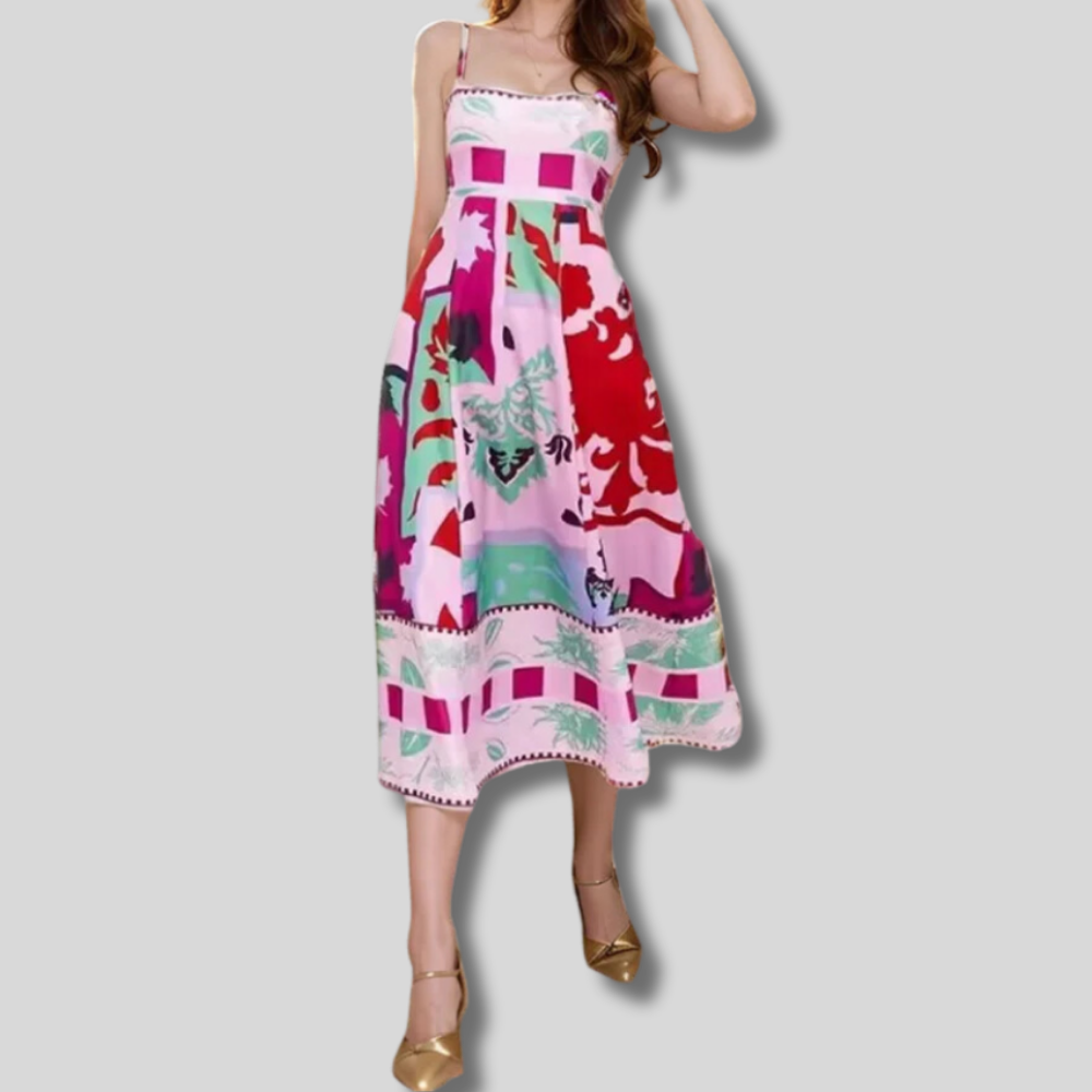 Thessa - Chic and Stylish Women's Printed Dress