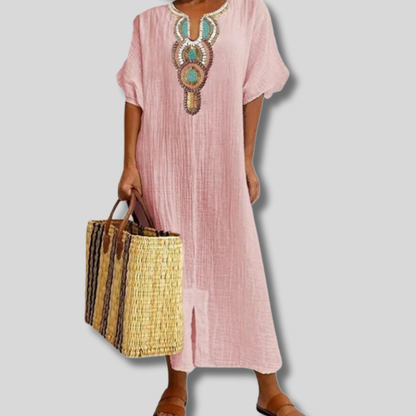 Chic Bohemian-Inspired Casual Dress for Women by Tyra