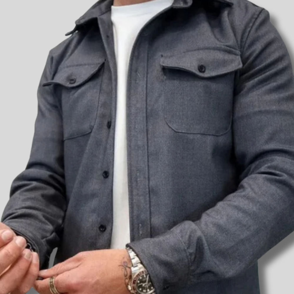 Ryker - Trendy Men's Cardigan Shirt for a Sharp Look