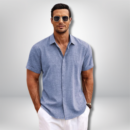 Hayden - Stylish Short-Sleeved Linen Shirt for Effortless Summer Chic