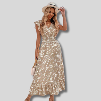 Chic Ruby Casual Maxi Dress for Women