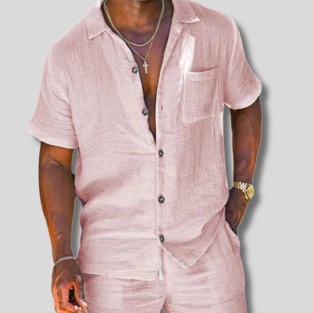Stylish Men's Linen Duo Set
