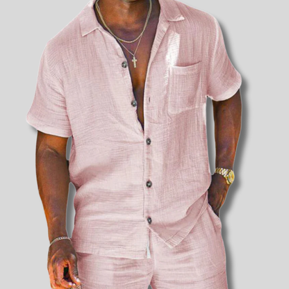 Stylish Men's Linen Duo Set