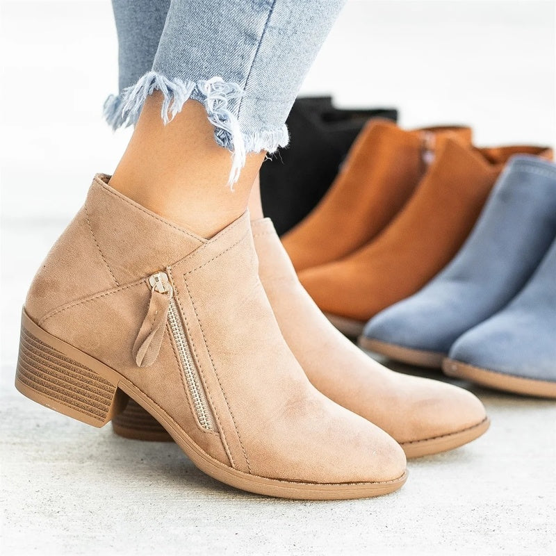 Serena | Luxurious Suede Ankle Boots for Ultimate Comfort