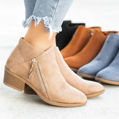 Serena | Luxurious Suede Ankle Boots for Ultimate Comfort