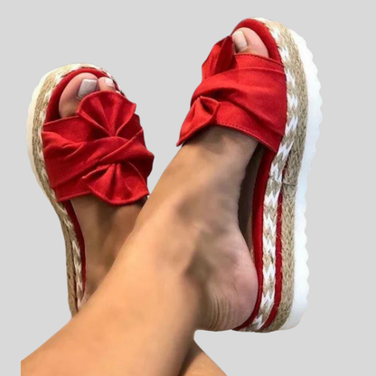 Chic Bow-Embellished Sandals for Women