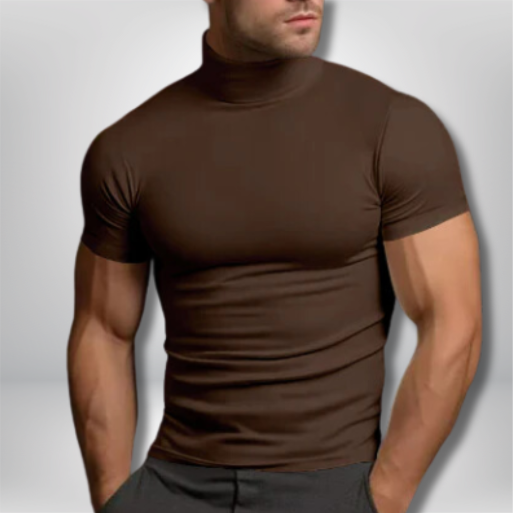 Tyler - Sleek Muscle Fit Turtleneck Tee
