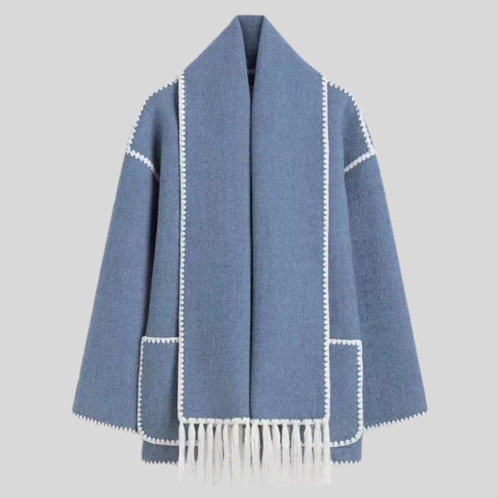 Zahil - Luxuriously Cozy Wool Mantle Jacket for Women