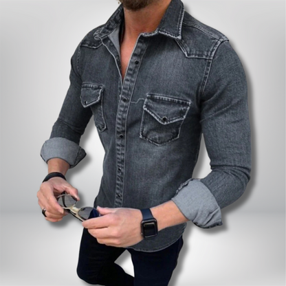 Elevate Your Style with the Rocco Premium Denim Shirt