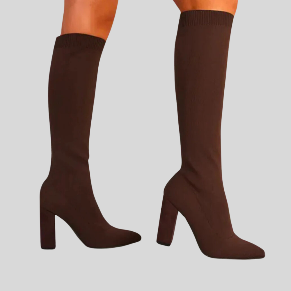 Elevate Your Style with CIARA - Chic Knee-High Sock Boots