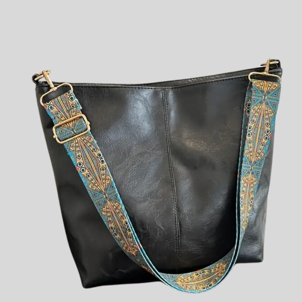 Sleek Vintage-Inspired Leather Tote Bag for Effortless Style