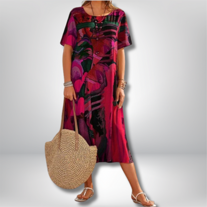 Madison - Chic and Luxurious Long Summer Dress for Effortless Style
