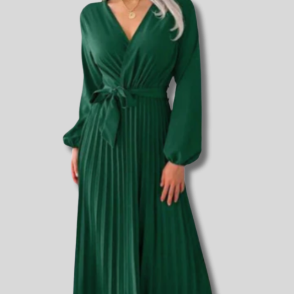 Rosa - Elegant Plisse Maxi Dress for Women - Comfort Meets Style in Casual Fashion