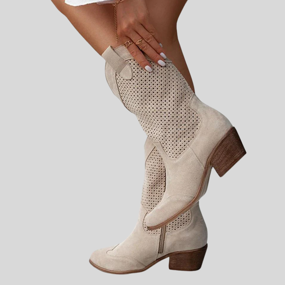 Doemi - Chic Midi High Cowboy Boots for a Trendy Look