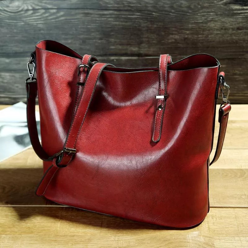 Chic Vintage Leather Shoulder Bag