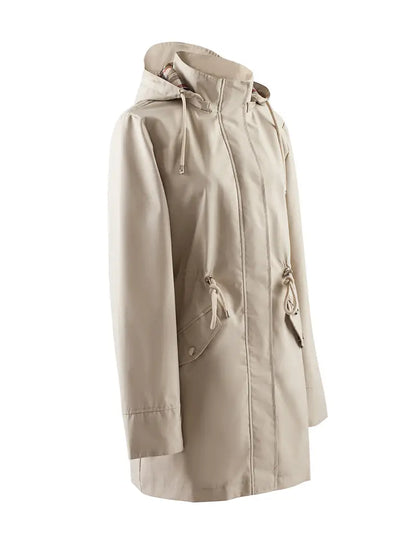 Kiah - Stylish Women's Long Sleeve Rain Coat for Elegance in Any Weather