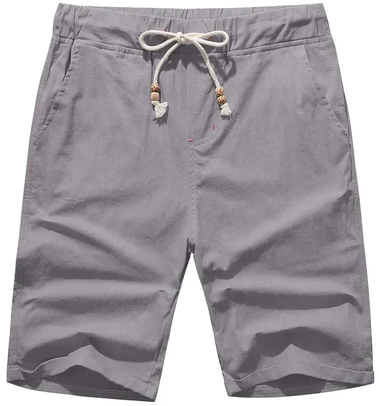 Alistair - Stylish Linen Beach Shorts for Men with Adjustable Drawstring