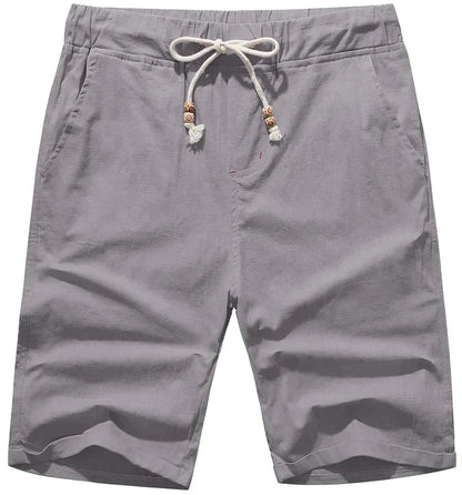 Alistair - Stylish Linen Beach Shorts for Men with Adjustable Drawstring