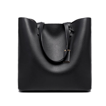 Sleek and Stylish Emilia Black Minimalist Tote Bag