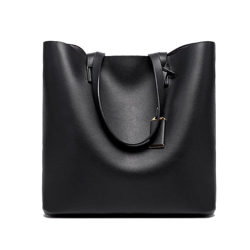 Sleek and Stylish Emilia Black Minimalist Tote Bag