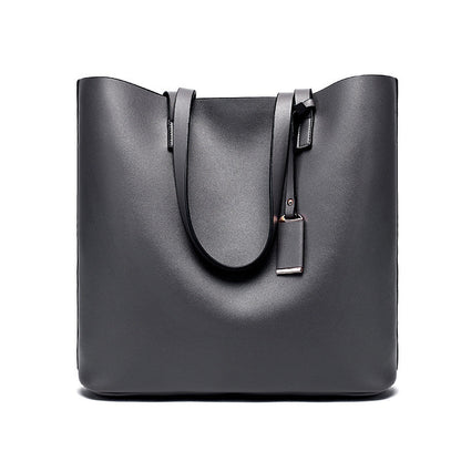 Sleek and Stylish Emilia Black Minimalist Tote Bag