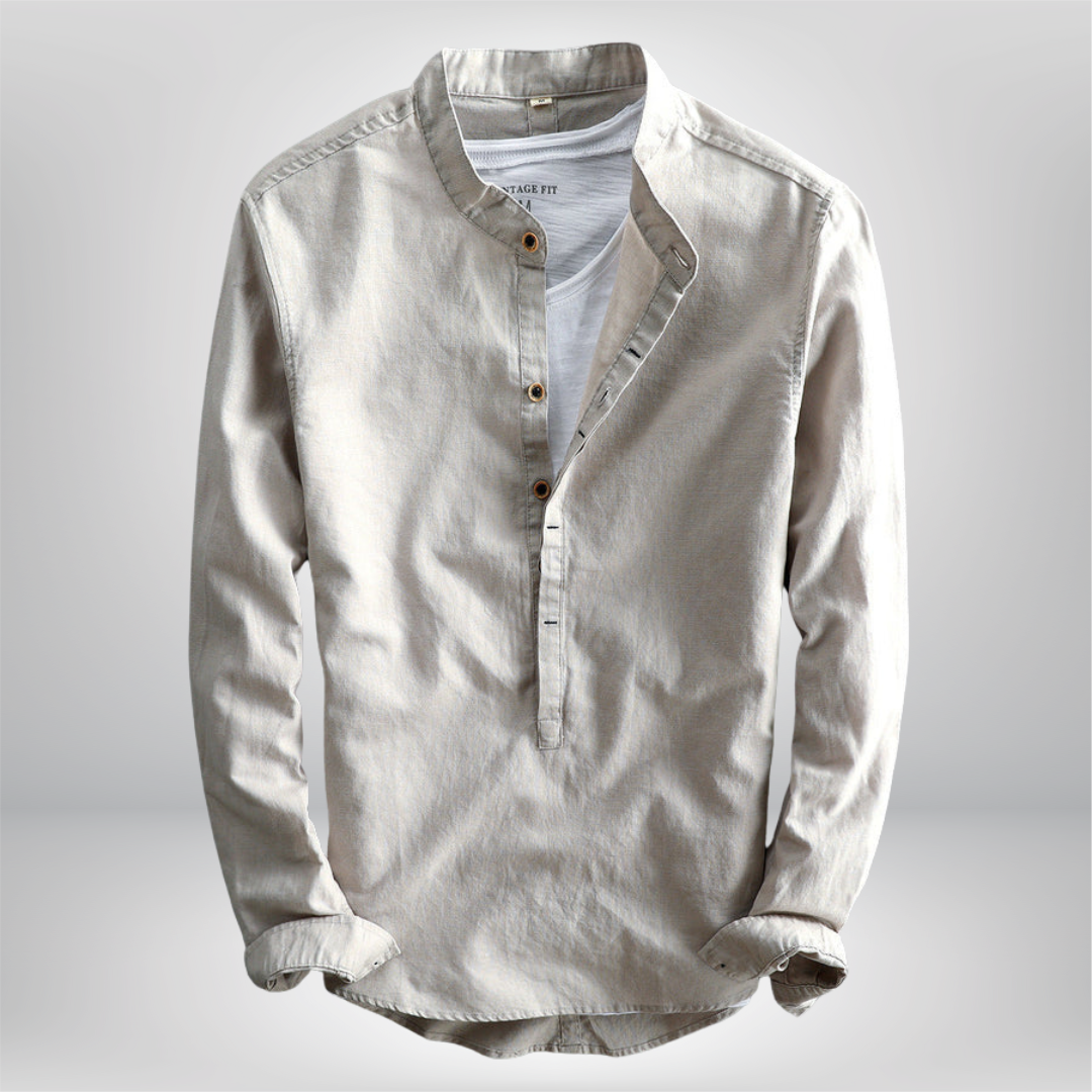Charlie - Trendy Linen Shirt for Effortless Style