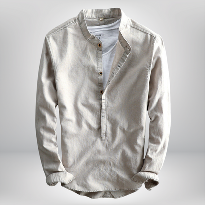 Charlie - Trendy Linen Shirt for Effortless Style