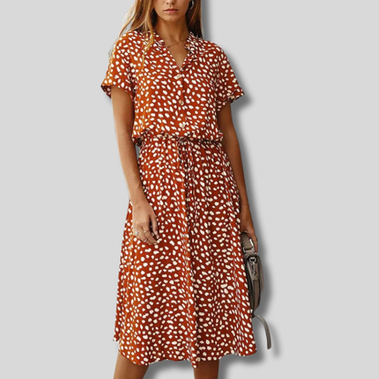 Emily - Effortlessly Chic Bohemian Midi Dress for Summer