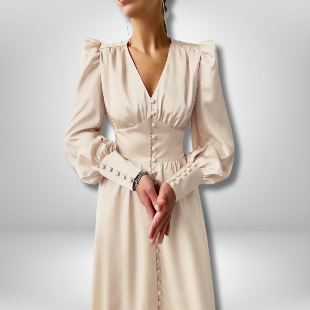 Mila - Stunning Satin Dress for a Touch of Elegance