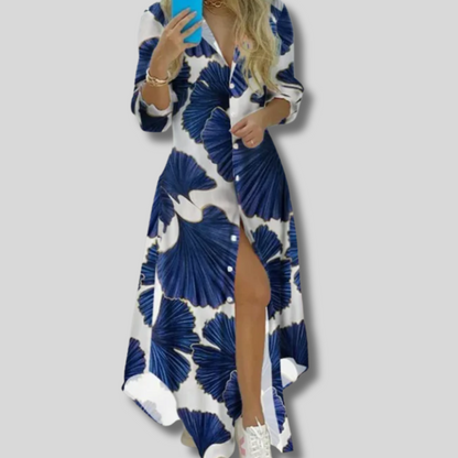 Taylor - Elegant Printed Maxi Beach Dress