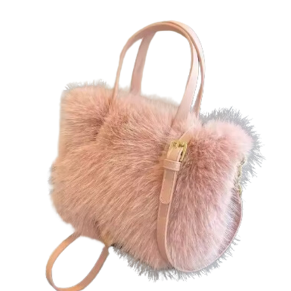 Chic Faux Fur Tote Bag for Stylish Carrying