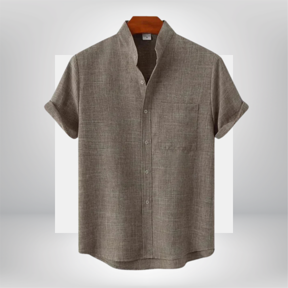 Chase - Stylish Short-Sleeve Linen Shirt for Effortless Casual Chic