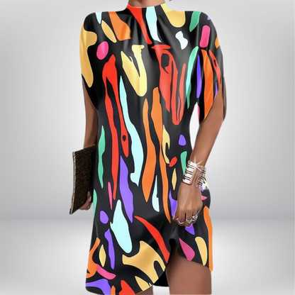 Blanca - Chic Batwing Sleeve Dress for Effortless Style